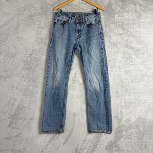 American Eagle Outfitters Mens Original Straight Light Wash Denim Jeans 30x32
